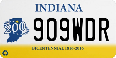 IN license plate 909WDR