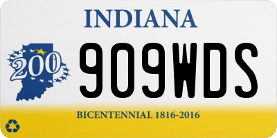 IN license plate 909WDS