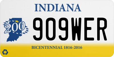 IN license plate 909WER