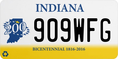 IN license plate 909WFG