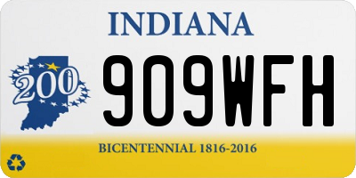 IN license plate 909WFH