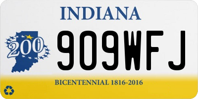 IN license plate 909WFJ
