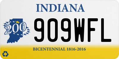 IN license plate 909WFL