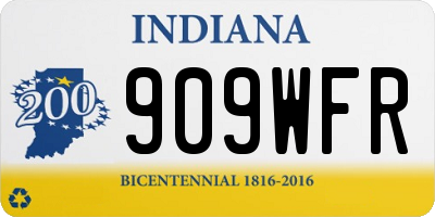 IN license plate 909WFR