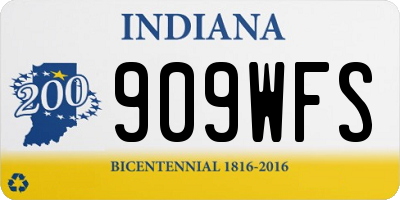 IN license plate 909WFS