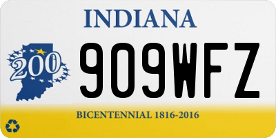IN license plate 909WFZ