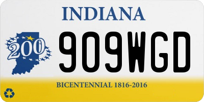 IN license plate 909WGD