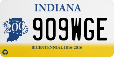 IN license plate 909WGE