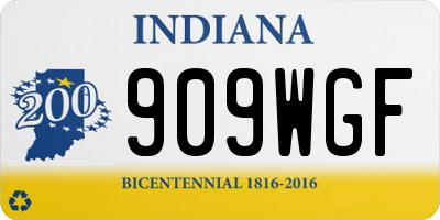 IN license plate 909WGF