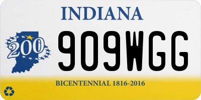 IN license plate 909WGG