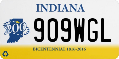 IN license plate 909WGL