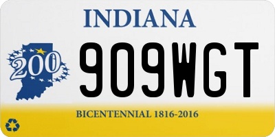 IN license plate 909WGT