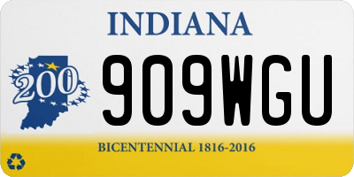 IN license plate 909WGU