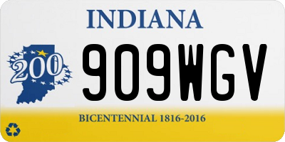 IN license plate 909WGV