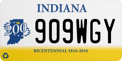 IN license plate 909WGY