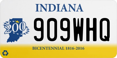 IN license plate 909WHQ