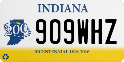 IN license plate 909WHZ