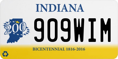 IN license plate 909WIM