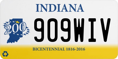 IN license plate 909WIV