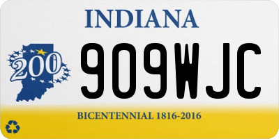 IN license plate 909WJC