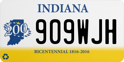 IN license plate 909WJH