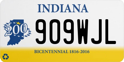 IN license plate 909WJL