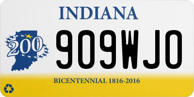 IN license plate 909WJO