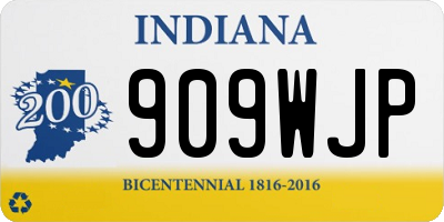 IN license plate 909WJP
