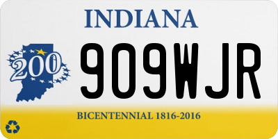 IN license plate 909WJR