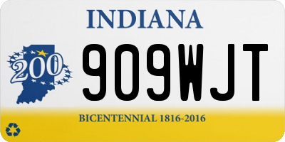 IN license plate 909WJT