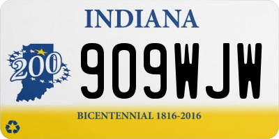 IN license plate 909WJW
