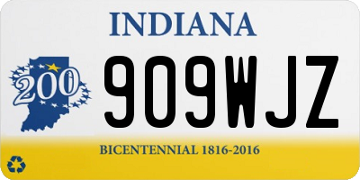 IN license plate 909WJZ