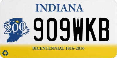 IN license plate 909WKB