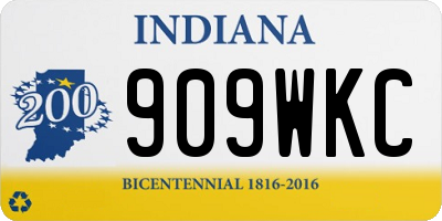 IN license plate 909WKC