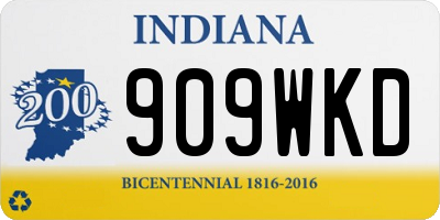 IN license plate 909WKD