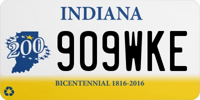 IN license plate 909WKE