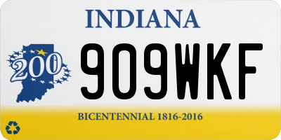 IN license plate 909WKF
