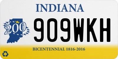 IN license plate 909WKH