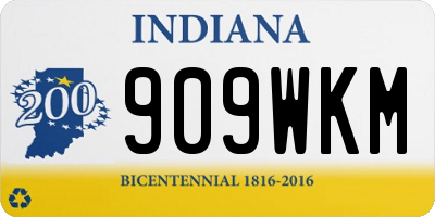 IN license plate 909WKM