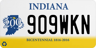 IN license plate 909WKN