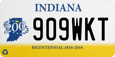 IN license plate 909WKT