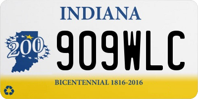 IN license plate 909WLC