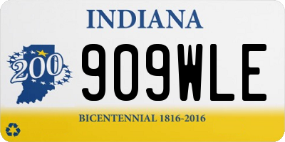 IN license plate 909WLE