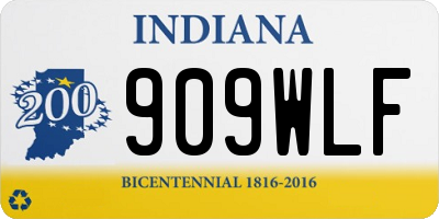 IN license plate 909WLF