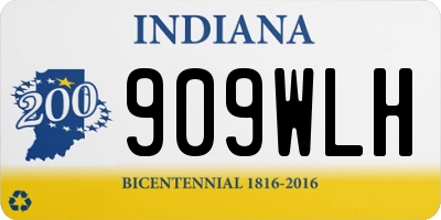 IN license plate 909WLH
