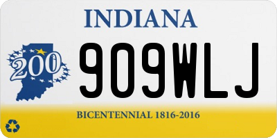 IN license plate 909WLJ