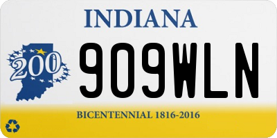 IN license plate 909WLN