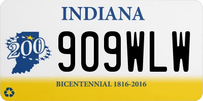 IN license plate 909WLW
