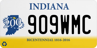 IN license plate 909WMC