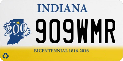 IN license plate 909WMR